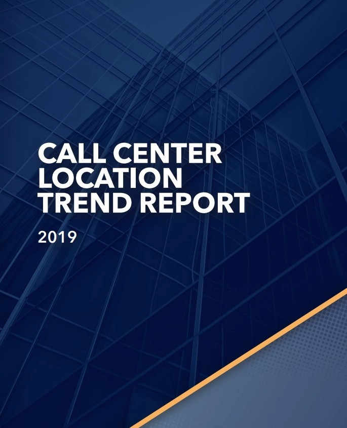 2019 Call Center Location Trends Report cover