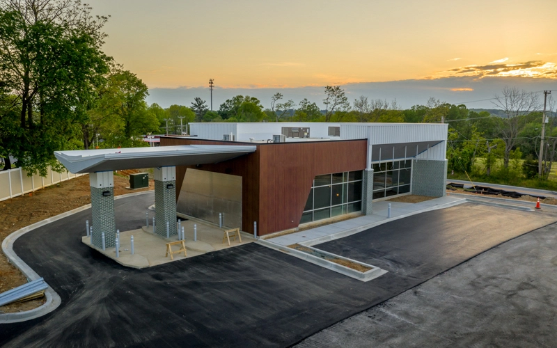 Bank branch development in rural area
